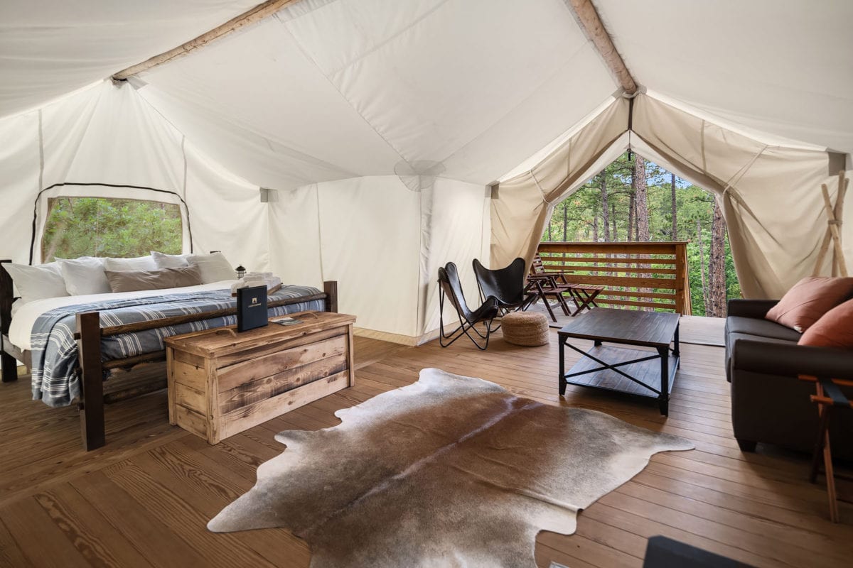 glamping under canvas